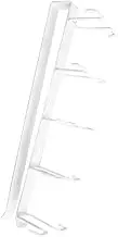 KONTONTY Iron Art Cabinet Bottom Rack Punch Wardrobe Hanger for Coffee Cup Storage Double Row Hook Organizer for Kitchen Living Bar Easy to Install