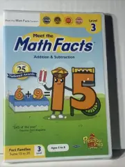 Meet The Math Facts: Addition & Subtraction - Level 3 (DVD, 2015) NEW SEALED