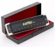 EASTTOP T008S Harmonica 10 Hole Harp Advanced Mouth Organ Key C G for Adult