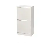 IKEA BISSA雙層鞋櫃3組/白色/超薄不佔空間/