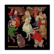 Alice In Wonderland Tile Rabbit Queen Of Hearts Characters Wilcox Ceramic Art