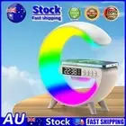 Wireless Speaker Charger Bedside Lamp with Alarm Clock for Living Room Bedroom