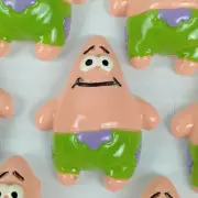 20 x Patrick Star from SpongeBob Inspired Resin FlatBacks 3D, Flatback Craft