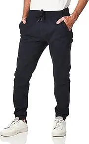 [WT02] Men's Jogger Pants in Basic Solid Colors and Stretch Twill Fabric