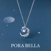在飛比找momo購物網優惠-【Porabella】Porabella925純銀鋯石項鍊 