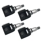 4Pcs Tire Pressure Monitor Sensor TPMS 433Mhz Fit For BMW G30 G31 G38 F90 G32 G11 G12 G01 G02 G05 36106872774 black
