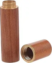 TOBBOMEY Vintage Match Storage Tube Holder Portable Match Container with Lid for Camping Outdoor Use Compact