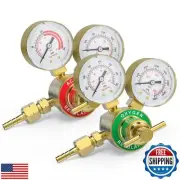 YESWELDER Acetylene and Oxygen Regulator, CGA540 and CGA200, Welding Gas Gaug