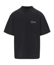 Balenciaga Logo Printed Crewneck T-Shirt S,XL,XS,L,M Black, white, red