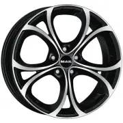 ALLOY WHEEL MAK LARIO FOR PEUGEOT 407 2004-2010 8X18 5X110 BLACK MIRROR DL0