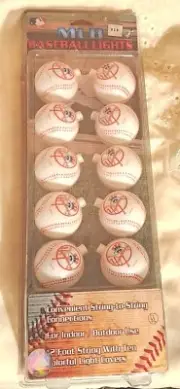 NEW YORK NY YANKEES BASEBALL INDOOR OUTDOOR CHRISTMAS ORNAMENT String LIGHTS NIB