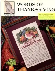 Words of Thanksgiving - cross stitch leaflet - Praying Hands #24008