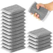 24 Pack Steel Scrub Sponges for Dishes Non Scratch Scouring Sponge Multi Use ...