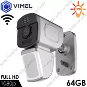 Outdoor Wireless 64GB IP WIFI Surveillance Flood Light LED Camera