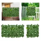 Artificial Privacy Fence Wall Screen Green Wall Decor for Balcony Yard Patio