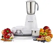 Geepas 550W 2-in-1 Mixer Grinder - Multifunctional Indian Mixer Grinder with Stainless Steel Jars & Blades - 3 Speed, Safety Twist Lock, Dry & Wet Grinding Spices Chutney Coconut