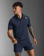 Aspire Polo, 2XU, XL, Midnight/White, Male