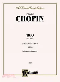 在飛比找三民網路書店優惠-Trio in G Minor, Opus 8 ─ For 