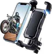 Phone Mount Phone Holder for - Phone Holder 360° Rotatable Upgrade Quick Install Handlebar Clip for Scooter,Phone Holder Motorcycle Mobile Cellphone Holder Handlebar Clip Stand GPS Mount Bracket