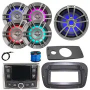 JBL Marine Radio, ANT, LED Sub, 4x 6.5" 300W LED Speakers,Spa Bezel, Adapter