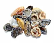 Sparkling Agate Quartz Oco Natural Geode Gemstone Crystal Mineral Cluster Brazil