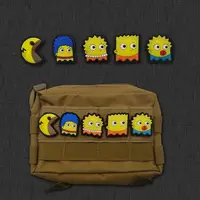 在飛比找蝦皮購物優惠-The Simpsons辛普森一家PVC膠質卡通3D魔術貼背