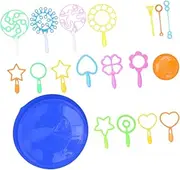 ERINGOGO 1Set Bubble Wand Kit Assorted Color Bubble Sticks for Fun Bubble Blowing Accessories for Parties and Outdoor Activities Includes Tray for Bubble Water