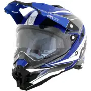 Afx FX-41DS Range Helmet (Medium, Matte Blue)