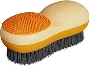 [LUTDK] Double Sided Laundry Brush Shoe Brush Multifunction Cleaning Brush Scrub Brush for Stains, Household Cleaning Clothes Shoes Scrubbing, Cleaning Brushes Bathroom Ergonomics Grip Easy Hold(Orange)