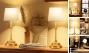 Cordless Table Lamp, 2 Pack 5200mAh Battery Operated Lamp, Touch Dimmable