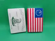 Culpeper Minute Don't Tread on Me 1st flag 1777 playing cards NOS sealed lot 2