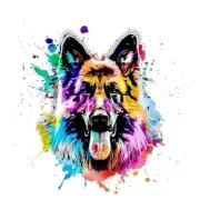 Sublimation Print Watercolor German Shepherd Ready To Press Heat Transfer