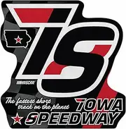Rico Industries NASCAR Racing Iowa Speedway Shape Cut Pennant - Home and Living Room Décor - Soft Felt EZ to Hang