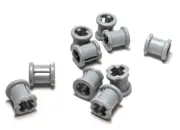 Lego - Lot of 10 - Grey Gray, Technic Bush