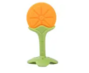 Baby Teething Toys, Teethers For Infant Babies Baby Chew Toys Freezable Silicone Bpa-Free Teeth Toys For Baby Perfect For Baby Gifts,Orange]