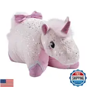 Pillow Pets Originals Sparkly Pink Unicorn Stuffed Animal Plush Toy