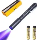 Blacklight 365nm UV Flashlight with High Power Output, Pure Beam for UV Glue...