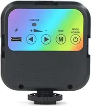 xioaue Mini RGB Full Color Fill Light LED Portable Atmosphere Video Light for SLR Cameras and Video Cameras