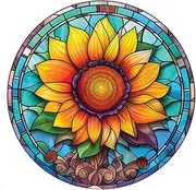 Yardenfun Stained Glass Window Decals Window clings Bird Anti Collision Window Stickers Window Sticker Decor Summer Window Stickers Glass Cling PVC Static Electricity Static Stickers