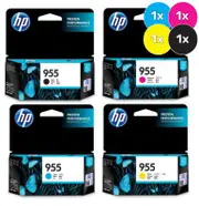 HP 955 Ink Cartridge Value Pack - Includes: [1 x Black, Cyan, Magenta, Yellow]