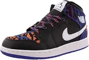 Jordan Big Kid's Shoes Nike Air 1 Mid (GS) Tiger Print AV5174-005 Size 4 Multicolor/Black