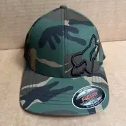 Fox Racing Camo Hat Youth Kids One Size FlexFit Baseball Cap