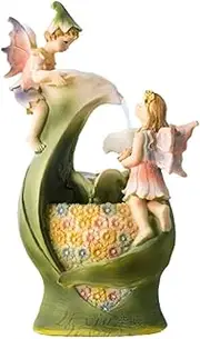 Tabletop Fountain Elves Tabletop Fountain Miniature Desktop Fountain Circulating Flowing Water Wedding Gifts Waterscape Ornaments Home Office Relieve Stress