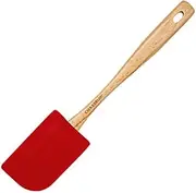 Chasseur Silicone Spatula with Beechwood Handle, Large, Red