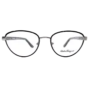 New SALVATORE FERRAGAMO Eyeglasses SF2145 036 Light Ruthenium Frame 52-18-140