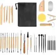 Vosyinm Clay Tools Kit 34 PCS Complete Sculpting 34PCS