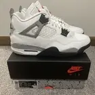 Nike Air Jordan 4 Retro White Cement (2025) FV5029-100 Size 9.5