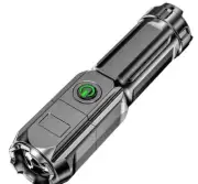 Rechargeable LED Flashlight Tactical Super Bright Torch Zoomable. Lot#NN