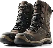 [BLÅKLÄDER] 2257 Elite 8" Safety Boot – Full-Grain Leather, Composite Toe, Waterproof, Electrical Hazard Protection, 200g Thinsulate™ Insulation, Cold Isolation Membrane, Quick-Zip Side Access,, Black