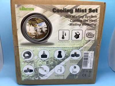 Gardtech DIY Mist Cooling System, 65 FT Misting Hose + Heavy Duty Nozzle NEW